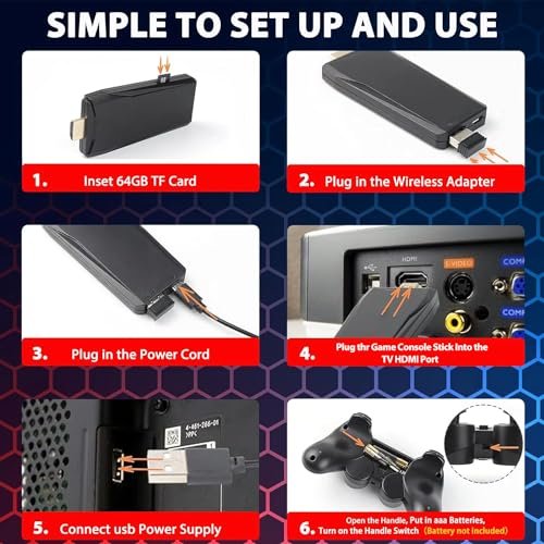 20000+ Games Retro Wireless Console with 4K HDMI