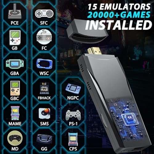 Retro Wireless Game Stick: 20,000+ Games & 4K HDMI