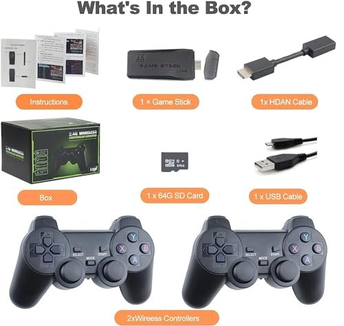 Ultimate Wireless Retro Game Console: 20,000+ Games!