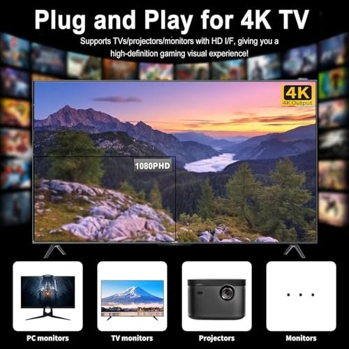 Wireless Retro Game Console: 20,000+ Games & 4K HDMI