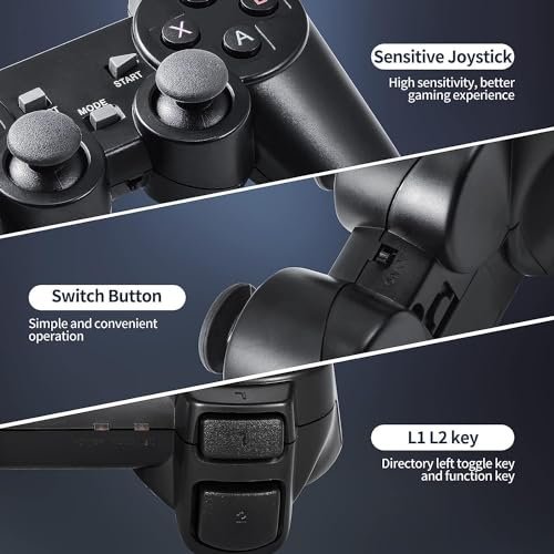 Wireless Retro Game Console: 21,600+ Games & Dual Controllers