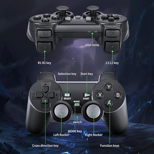 Wireless Retro Game Console: 21,600+ Games & Dual Controllers