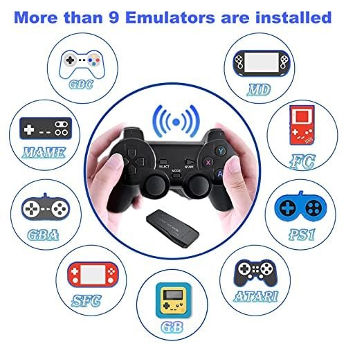 Wireless Retro Game Console: 21,600+ Games & Dual Controllers